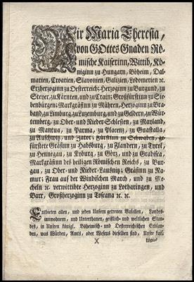Poststück - Österr. 1773 - Maria Theresia - Stamps