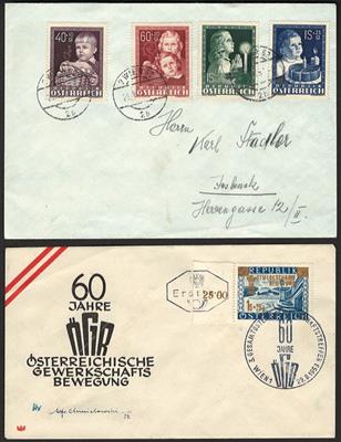 Poststück - Österr.   ANK. Nr. 941/44 (Glückl. Kindh.), - Stamps