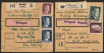 Poststück - Partie Paketkarten Ostmark - Francobolli
