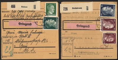 Poststück - Partie Paketkarten Ostmark - Francobolli