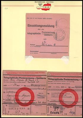 Poststück - Rare Telegrphische Postanweisungen/Zahlkarten - Briefmarken