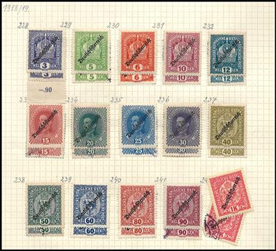 */gestempelt/Poststück - Interess. Sammlung Österr. I. Rep., - Stamps