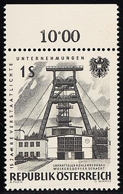 ** - Österr. Nr. 1134P (Kohlenbergbau als Probedruck in ANTHRAZIT), - Briefmarken