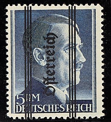 ** - Österr. Nr. 693 I/696 I u. 694 I B (Grazer Mk. Werte m. festem Aufdr.) tls. sign., - Briefmarken