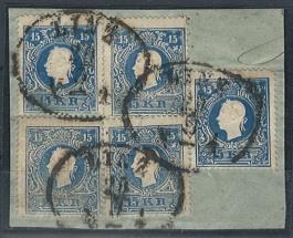 Briefstück - Österr. Nr. 15II, - Briefmarken