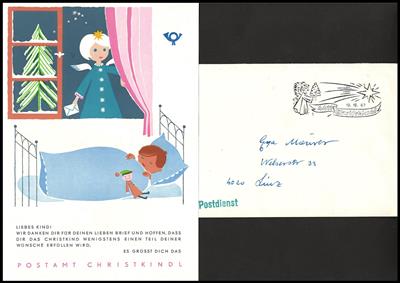 Poststück Kinderbriefe Christkindl KB 14 a in Postdienstbrief 1967, - Stamps