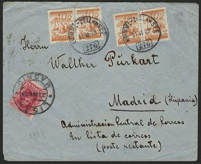 Poststück - Österr. 1894/1912, - Francobolli