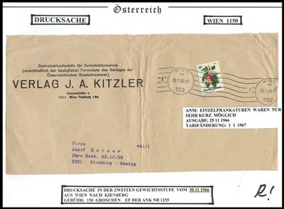 Poststück - Österr. II. Rep. - Partie Poststücke der Obstserie, - Stamps