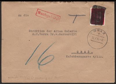 Poststück Österreich 1945 - 12 Pfg. Grazer - Stamps