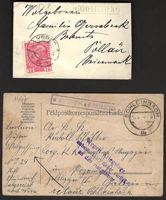 Poststück - Partie Belege Österr. Monarchie - Briefmarken