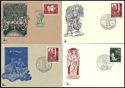 Poststück - Partie meist Sonderstempelbelege Österr. ab ca. 1946 mit CHRISTKINDL aus 1950/1956, - Stamps