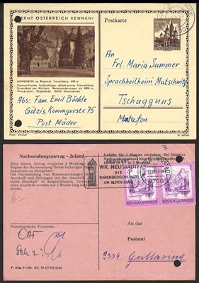 Poststück - Partie Postbelege Österr. ab 1945 bis in die Euro-Zeit, - Briefmarken