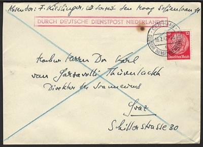 Poststück - Reichhaltige Partie Ostmark-Belege mit diversen interessanten Stücken, - Briefmarken