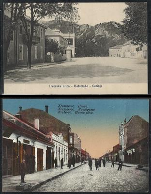 Poststück - Partie AK meist Bosnien und Serbien u.a. mit Krusevac - Mostar - Cetinje - Sarajevo - Kraljevo, - Motiv- und Ansichtskarten