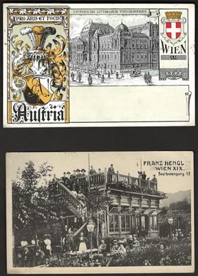 Poststück - Partie Ansichtskarten Wien, - Motivo e cartoline