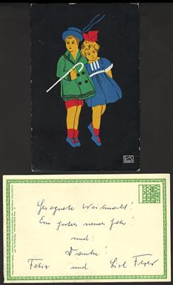 Poststück - Partie Motiv- und Ansichtskarten, - Motive- and postcards