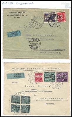 **/*/gestempelt/Poststück/Briefstück - Reichh. Partie Tschechosl. ab 1918, - Briefmarken