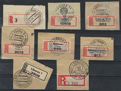 **/*/gestempelt/Poststück - Kl. Spezialpartie Tschechosl. 1937/48, - Stamps