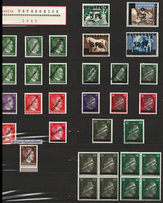 **/*/gestempelt - Sammlung Österr. ab Aufdruckausg. 1945, - Stamps