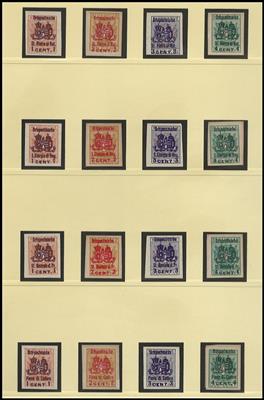 (*) - Österr. Feldpost - Ausg. f. Italien - Ortspostmarken komplett, - Stamps