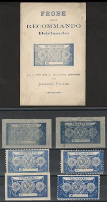 (*) - Österr. um 1890 - "Probe - Briefmarken