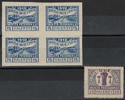 ** - Polen - Bestellpostanstalten PRZEDBORZ Nr. 13C im Viererbl. (Typen 2+1), - Briefmarken