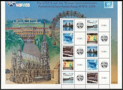 ** - Reichh. Partie Kleinbögen und Blöcke UNO Wien/Genf/New York mit viel EURO - NEUHEITEN, - Briefmarken