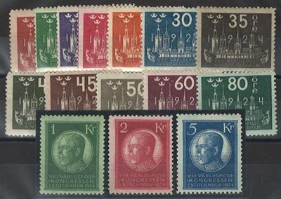 **/* - Schweden Nr. 144/158 W (Weltpostkongr. 35 Öre, - Francobolli