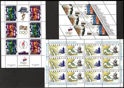 ** - Slowenien 1992/2009 div. Kleinbgn. tls. frankaturgültig, - Stamps