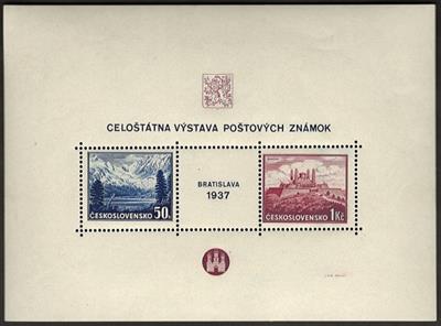 ** - Tschechosl. 1937/38, - Briefmarken