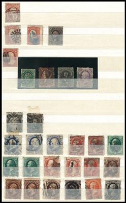 gestempelt/Briefstück - Partie meist älteres Übersee, - Stamps