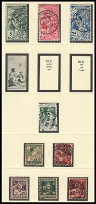 gestempelt/*/** - Sammlung Schweiz ca.1864/1994, - Briefmarken