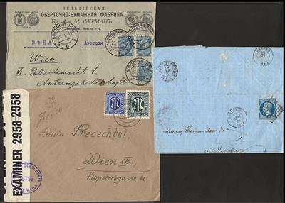 Poststück/Briefstück - Partie Poststücke div. Europa, - Briefmarken