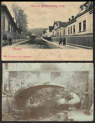 Poststück - Partie AK Klosterneuburg u.a. mit Ottogasse - Strandbad, - Briefmarken