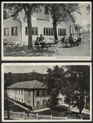 Poststück - Partie AK OÖ u.a. mit Linz- Wels - Gallspach - Wels - Bad hall - Steyr - Aschach - Mondsee, - Briefmarken