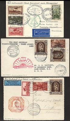 Poststück - Zeppelinpost - Zuleitung Saargebiet, - Briefmarken
