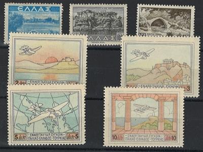 **/*/gestempelt - Griechenland - Partie - Briefmarken und Ansichtskarten