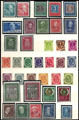 **/gestempelt - Sammlung BRD ca. 1949/1991, - Briefmarken und Ansichtskarten