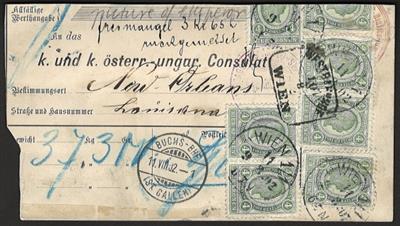Briefstück - Österr. Monarchie - stark - Briefmarken und Ansichtskarten