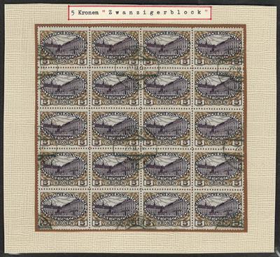 gestempelt - Österr. 1908 - 5 K (Hofburg) im - Briefmarken und Ansichtskarten