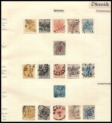 gestempelt/* - Sammlung Österr. Monarchie u.a. mit Ausg. 1910 gestempelt, - Briefmarken und Ansichtskarten