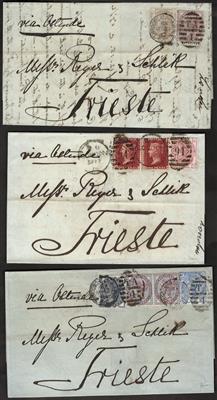 Poststück - Großbrit. Partie Briefe - Briefmarken und Ansichtskarten