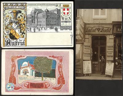 Poststück - Partie AK Wien u.a. mit - Stamps