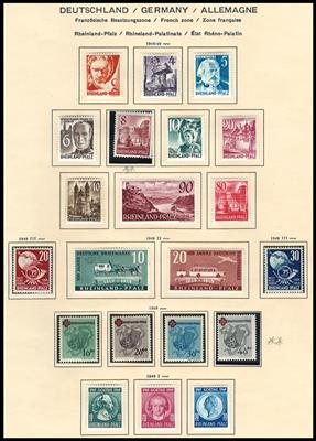 */(*)/** - Sammlung Deutschland  All. Bes. (Franz. Zone) 1945 - Baden, - Stamps