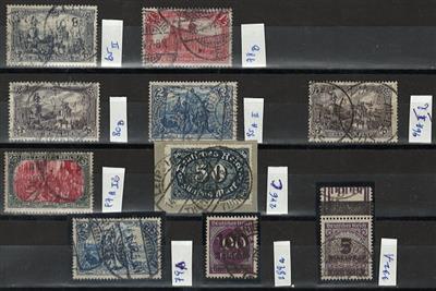 gestempelt - Deutsches Reich Nr. 65II,78B, - Stamps