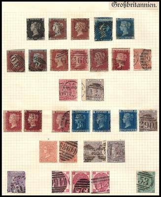 gestempelt/*/(*) - Sammlung Großbrit. ca. 1840/1937, - Stamps