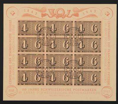 gestempelt - Schweiz Block Nr. 8 (roter Sonderstpl.), - Stamps