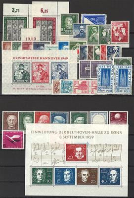 **- BRD Nr. 139/40 (Eckrdstücke), - Stamps