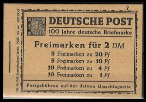 ** - Brlin 1949 - Markenheftchen Nr. 1 kpl., - Stamps