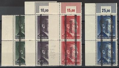 ** - Österr. 1945 - Grazer Markwerte mager im senkr. Paar, - Briefmarken